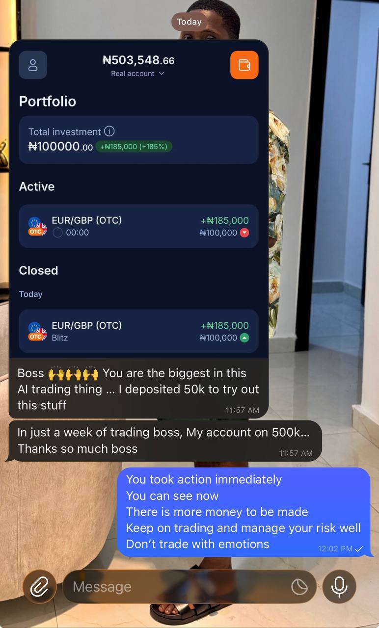 Trading screenshot testimonial 3